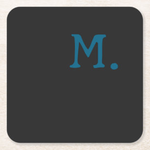 Modern första ersättning för monogram - lägg till underlägg papper kvadrat