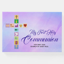 Modern första Heligans gemenskap Färga Kor-symbole Gästböcker