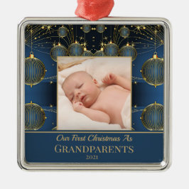 Modern första julblåa Mönster Julgransprydnad Metall