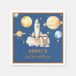 Modern första Resa runt Sol-födelsedagen Pappersservett