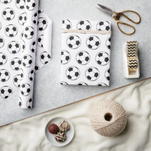 Modern fotbollsmatare Pojthday Kids Presentpapper