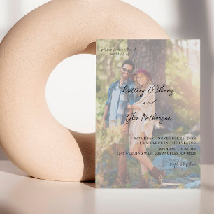 Modern foto 12 Lodrät Bröllop Inbjudningar