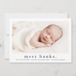 Modern foto Birth i Baby av enkel typ Meddelande