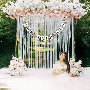 Modern Foto Bröllopsdusch Vimplar