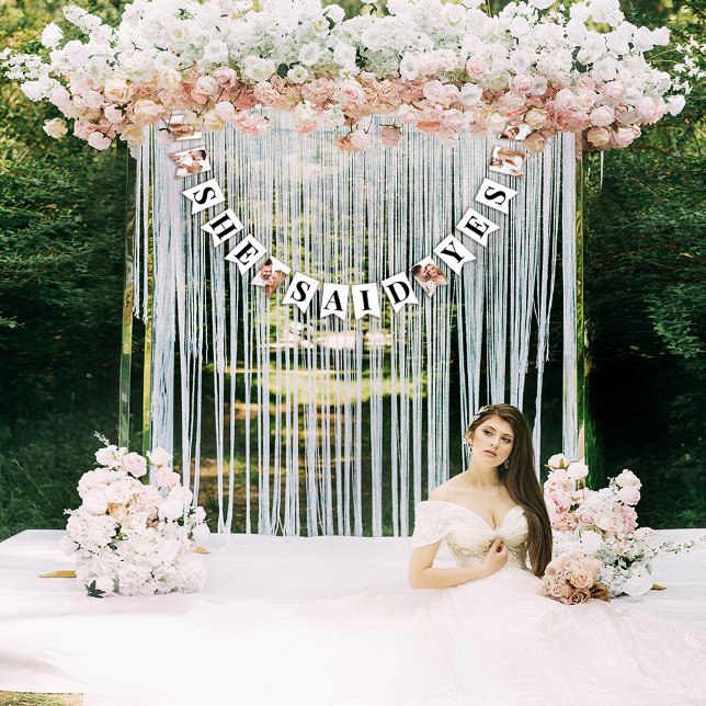 Modern Foto Bröllopsdusch Vimplar (Skapare uppladdad)