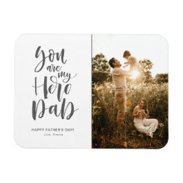 Modern foto Du är min Hero Pappa Fars dag Magnet