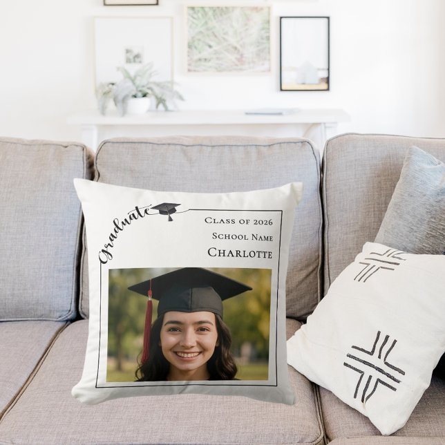 Modern foto examenstudent kudde (Skapare uppladdad)
