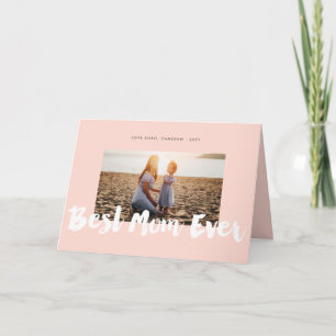 Modern foto för bästa Mamma någonsin, vitt, fetsti Kort