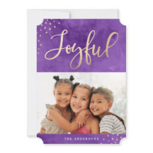 Modern foto för Glatta vattenfärgen Guld Lila