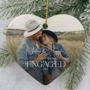 Modern foto för uppringning julgransprydnad keramik