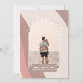 MODERN FOTO FÖRLOVNING INBJUDAN - blandat Färg