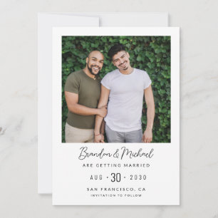Modern Foto HBTQ Rädda Datumet Spara Datumet