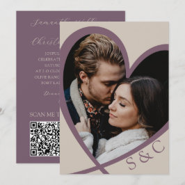 Modern Foto Hjärt Champagne & Dammtrosa Bröllop Inbjudningar