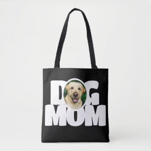 Modern Foto Hundmamma Enkel Svart Tygkasse