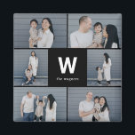 Modern foto-magnet med fetstil, monogram, redigerb magnet<br><div class="desc">Fotogåvor är de bästa gåvorna! Personlig enkelt med text och/eller bilder för ett anpassningsbar. Designad av Berry Berry Sweet. Visa fler design på www.berryberrysweet.com</div>