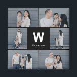 Modern foto-magnet med fetstil, monogram, redigerb magnet<br><div class="desc">Fotogåvor är de bästa gåvorna! Personlig enkelt med text och/eller bilder för ett anpassningsbar. Designad av Berry Berry Sweet. Visa fler design på www.berryberrysweet.com</div>