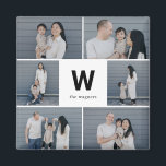 Modern foto-magnet med fetstil, monogram, redigerb magnet<br><div class="desc">Fotogåvor är de bästa gåvorna! Personlig enkelt med text och/eller bilder för ett anpassningsbar. Designad av Berry Berry Sweet. Visa fler design på www.berryberrysweet.com</div>