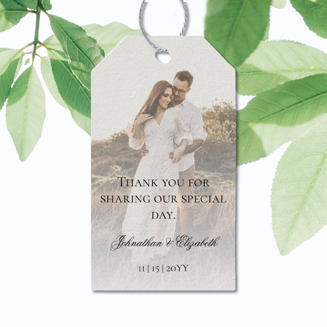 Modern foto med Overlay Bröllop Presentetikett (Skapare uppladdad)