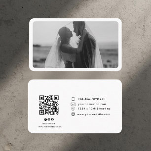 Modern foto med QR-Professionell Visitkort