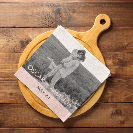 Modern Foto- och familjefaktura GiftMode i familje Kökshandduk