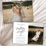 Modern foto på 21:a födelsedag Party | VÅGRÄT Inbjudningar<br><div class="desc">Modern foto på 21:a födelsedag Party | Inbjudan till Vågrät</div>