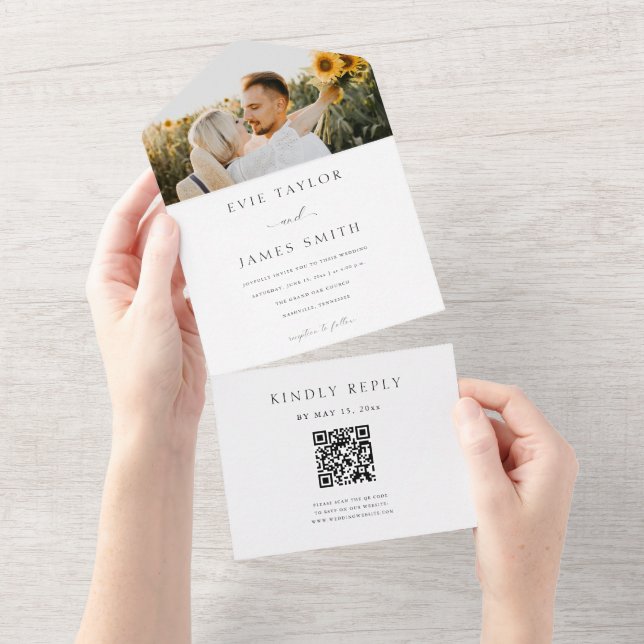 Modern foto QR-kod (Avrivbar del)