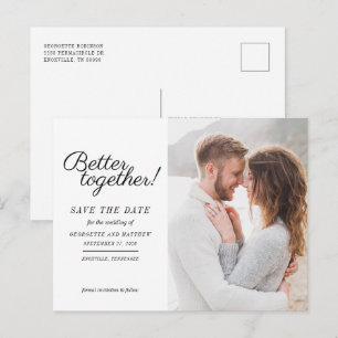 Modern Foto Script Spara Datum Meddelande Vykort