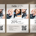 Modern foto skönhetssalong nageltekniker reklamblad<br><div class="desc">Främja din nagel- eller skönhetssalong med en modern, professionell flygblad som fångar uppmärksamhet och framhäver dina tjänster. Designad med en ren, stilren layout, är detta flygblad perfekt för att visa upp dina tjänster, rabatter eller specialerbjudanden. Anpassa det efter dina behov.</div>