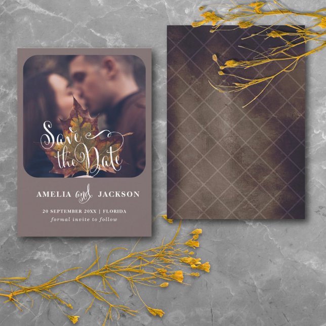 Modern Foto Spara Datum Bröllop Datumet (Skapare uppladdad)