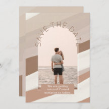 Modern Foto Spara Datum Bröllop