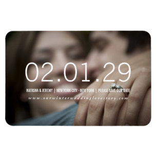 Modern foto Spara datum i enkelt minimalistiskt da Magnet
