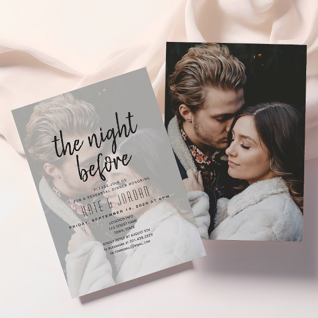 Modern Foto Träningsmiddagsinbjudan Inbjudningar (Skapare uppladdad)