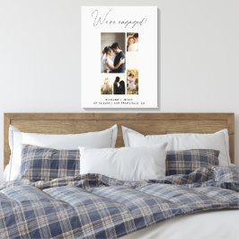 Modern Foto Vi är förlovade Förlovning Canvastryck