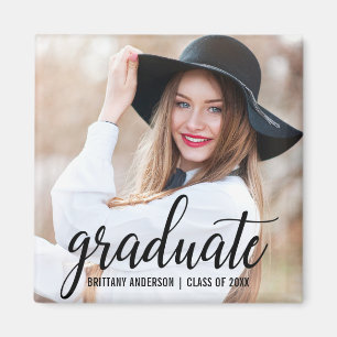 Modern fotoanmälan om Trendig Studenten Sq Magnet