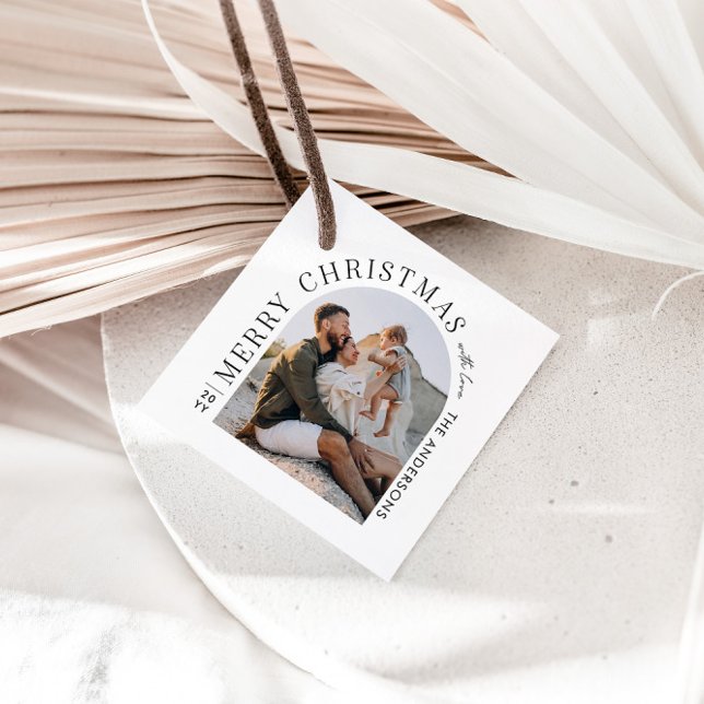 Modern fotoarkeologi, typografi, jul gåvor etiketter (Skapare uppladdad)