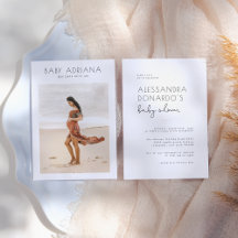 Modern fotobabyvisningsprogram för enkel Elegant