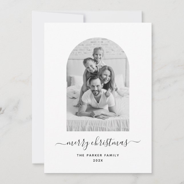 Modern fotobåge | God jul Julkort (Framsida)