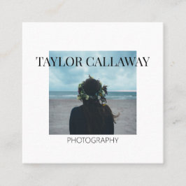 Modern fotobild av Vintage Fyrkantigt Visitkort