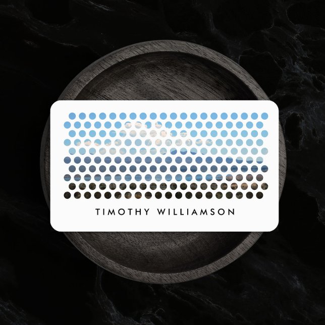 Modern fotocirkel Mönster Visitkort (Skapare uppladdad)