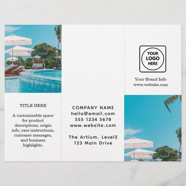 Modern fotodesign | Anpassningsbar Business Logoty (Framsida)