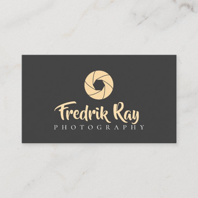 Modern Fotograf Visitenkort Visitkort (Framsida)