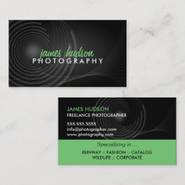 Modern fotograf visitkort