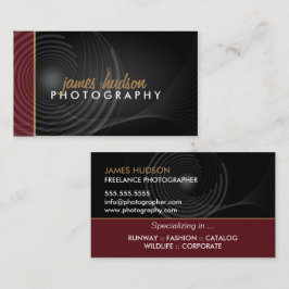 Modern fotograf visitkort