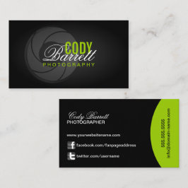 Modern fotograf visitkort