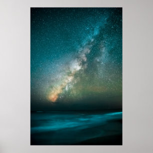 Modern fotografi över natten Himlar Poster