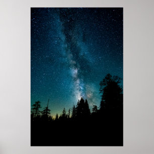 Modern fotografi över natten Himlar Poster