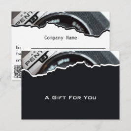 Modern fotografi QR-kod - intyg om gåva C Anteckningskort