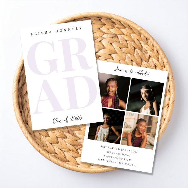 Modern Fotografi Utexamineringsinbjudan Inbjudningar (Skapare uppladdad)