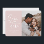 Modern fotografisk blomstajlad bröllopsinbjudan sa spara datumet<br><div class="desc">Modern fotografisk blomstajlad foto bröllop spar datum. I lila,  rosa,  bruna och gröna nyanser. Modernt rustikt bröllop med handskriven skrivstil.</div>