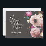 Modern fotografisk blomsterbröllop bevara datum spara datumet<br><div class="desc">Modern fotografisk blomsterbröllop bevara datum. I lila,  rosa,  bruna och gröna nyanser. Modernt rustikt bröllop med handskriven text.</div>